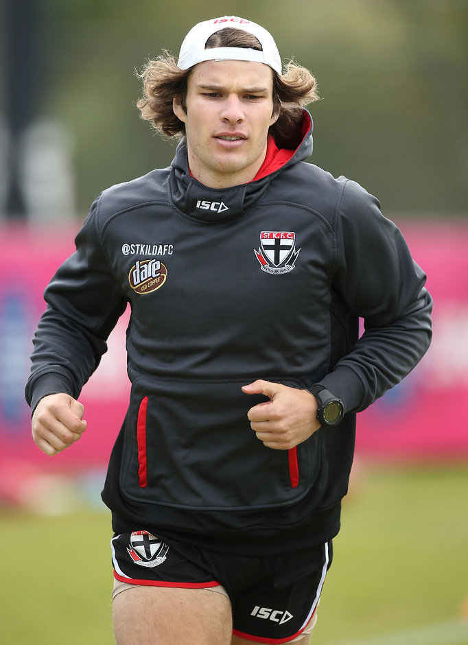 AFL 2015 Training - St Kilda 271115 Nathan Freeman won't appear for St Kilda in the NAB Challenge - ${keywords}